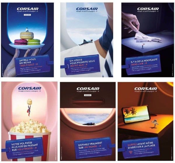 6 affiches corsair, février 2022